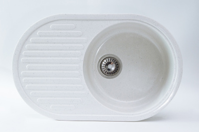 Мойка каменная S-21 Белый Крап (020-000128)